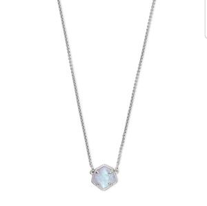 Jaxon Pendant Necklace Amathyst Dichroic Glass